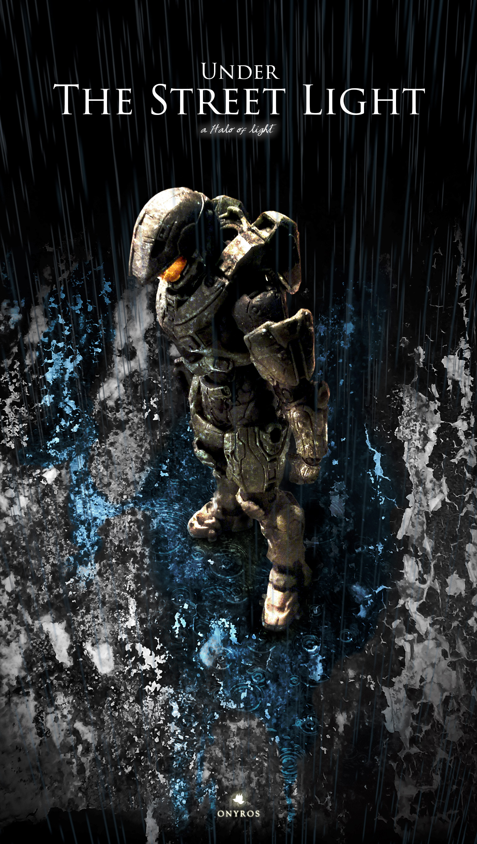 Under The Street Light a Halo of Light